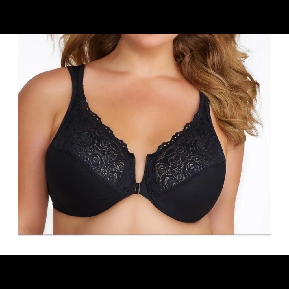 (2) Glamorise - front closed unlined bras